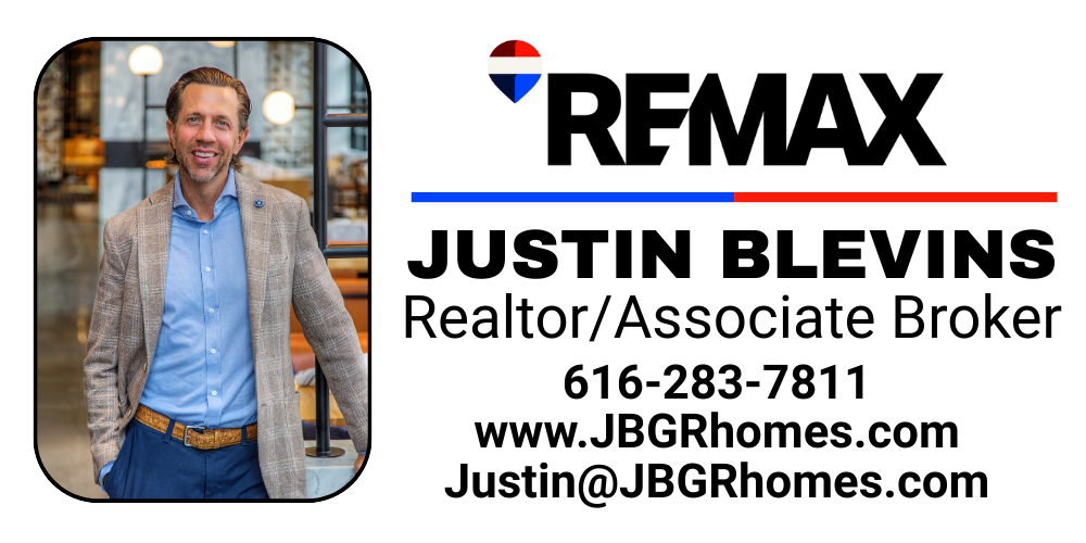 Realtor/Associate Broker. Phone: 616-283-7811. Email: justin@JBGRhomes.com